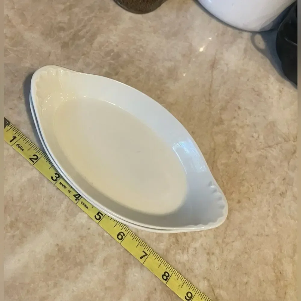 Hoan French Porcelain eared gratin dishes -2